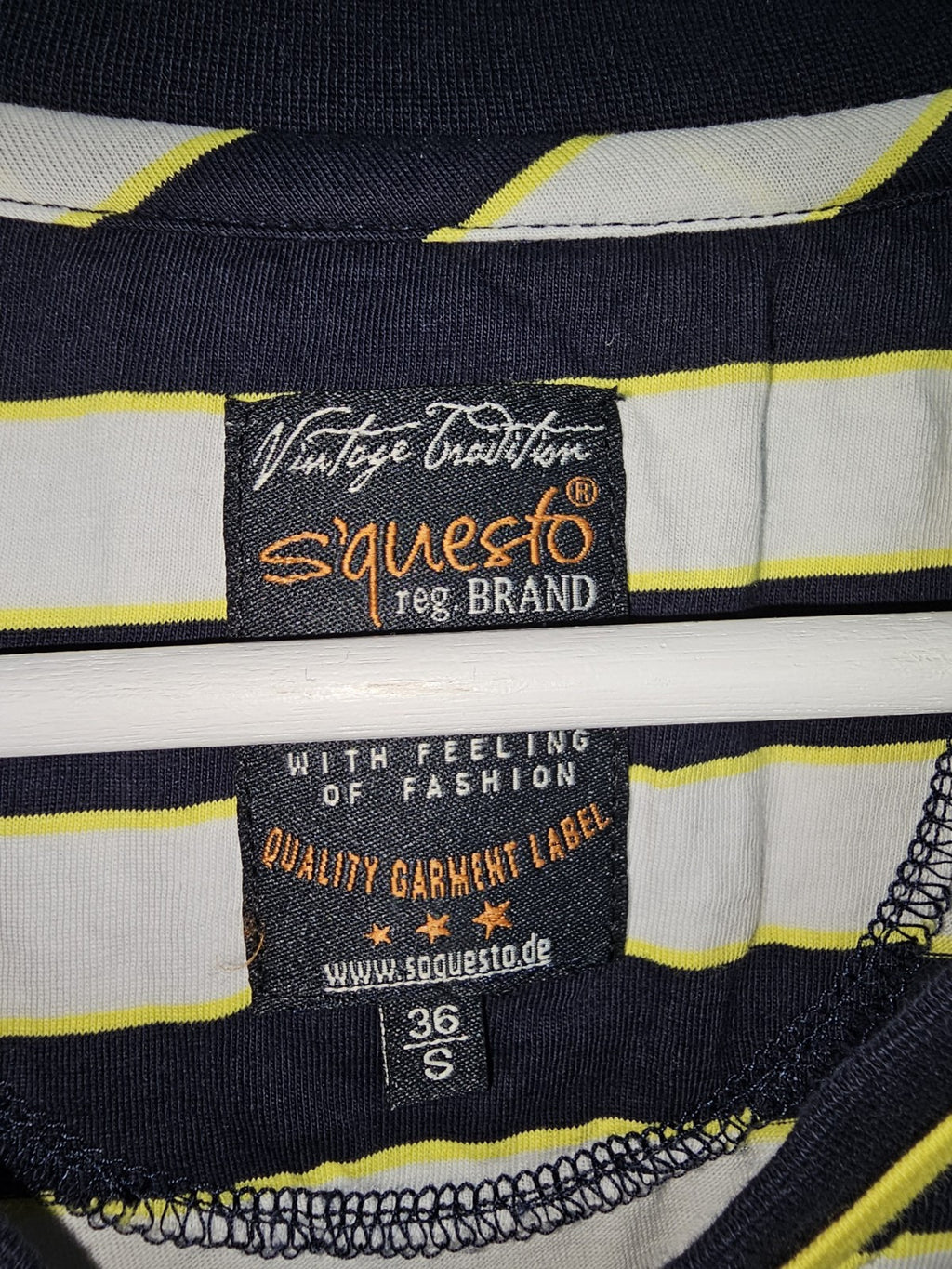 EK7261 Damen T-Shirt von S'questo, blau-gelb-weiß, Gr.361