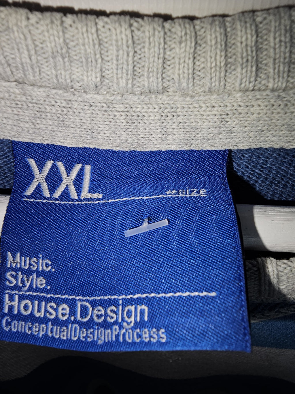 EK7370 Herren Pullover von House Design,Blau/ Grau,Gr. XXL3
