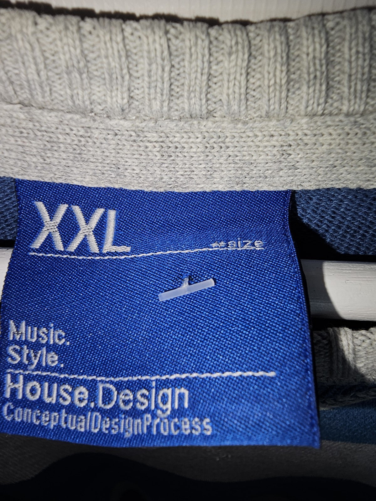 EK7370 Herren Pullover von House Design,Blau/ Grau,Gr. XXL3