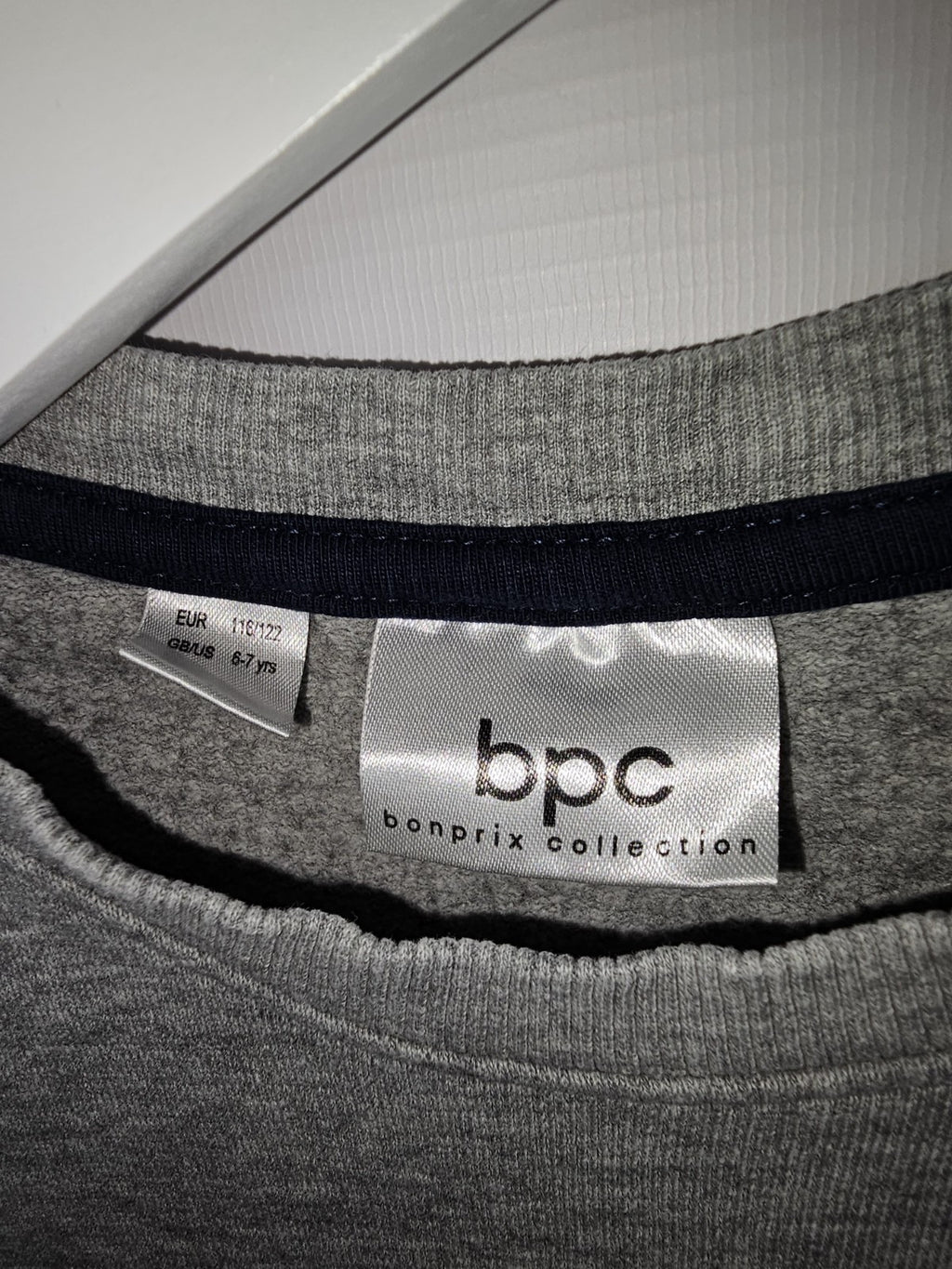 EK7365 Jungen Pullover von Bonprix,  Grau, Gr.116/1222