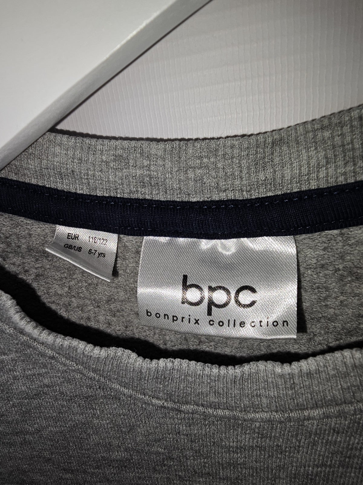 EK7365 Jungen Pullover von Bonprix,  Grau, Gr.116/1222