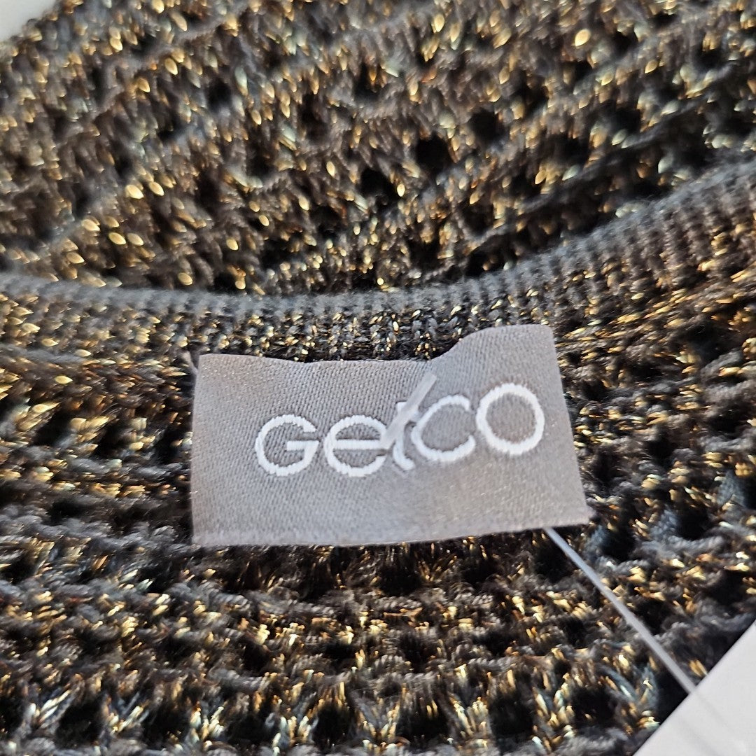 EK7589 Damen Pullover von Gelco, grün-gold, Gr.423