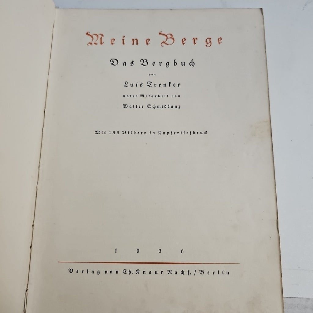 EB2928 Meine Berge Luis Frenter 19361