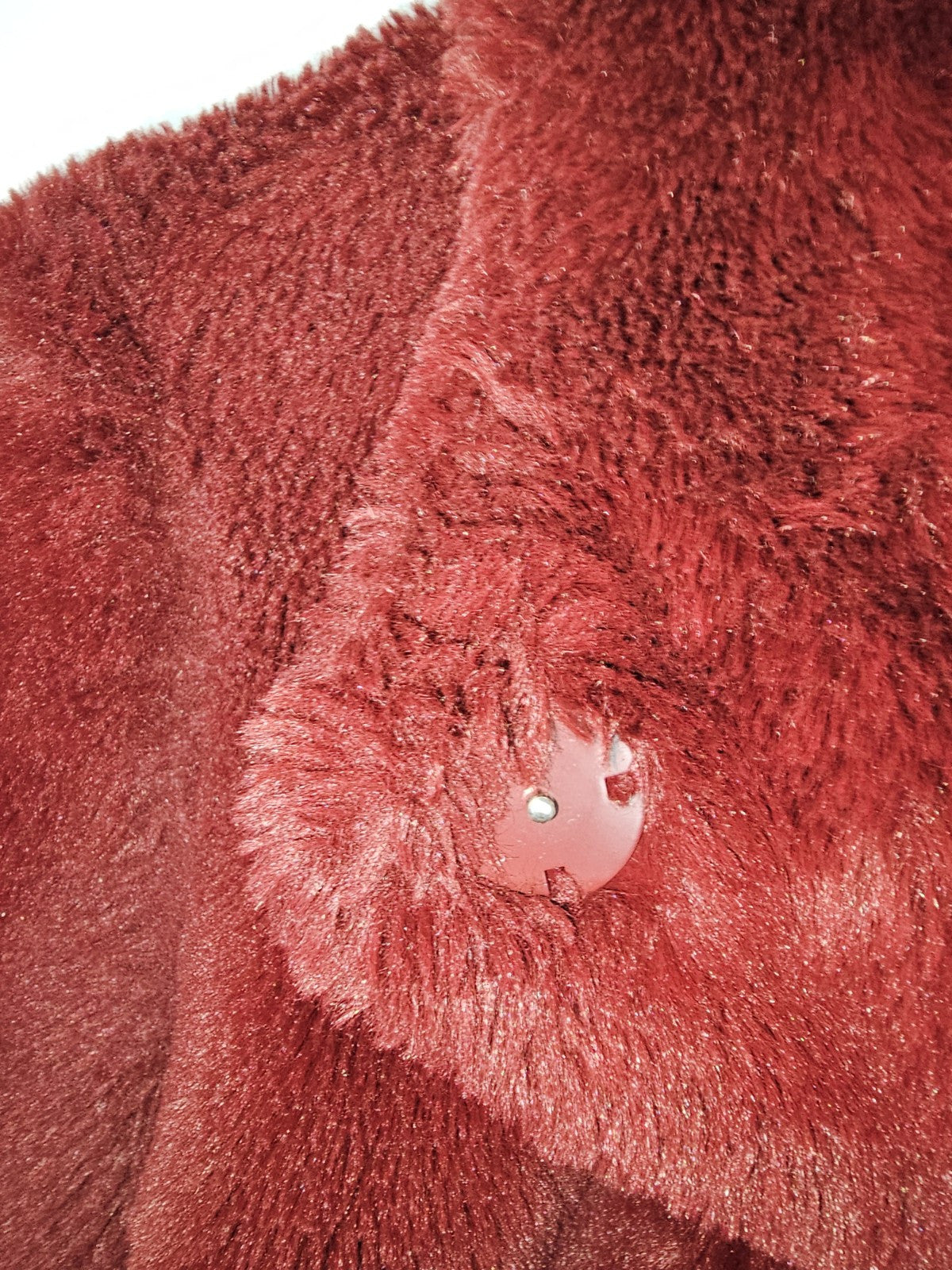 EK7281 Damen Jacke von C&A, Felljacke, rot, Gr.362