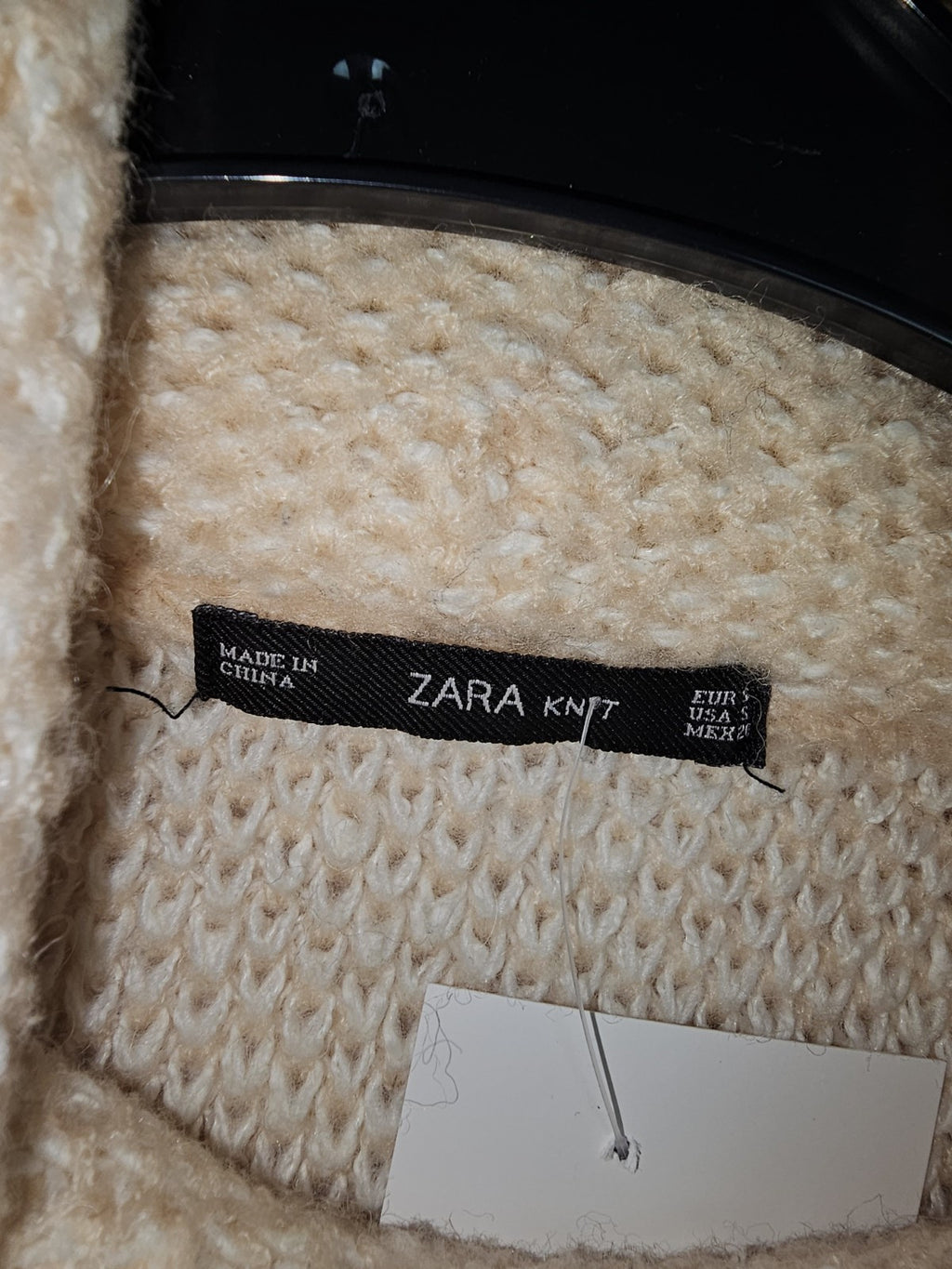 EK7490 Damen Pullover von Zara, Beige, Gr.S2