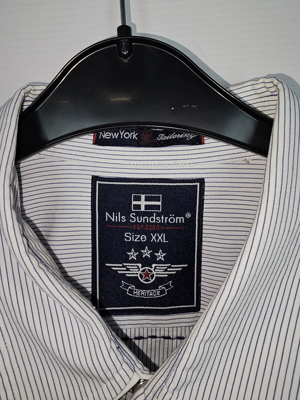 EK7066 Herren Hemd von Nils Sundström, Weiß, Gr.XXL3