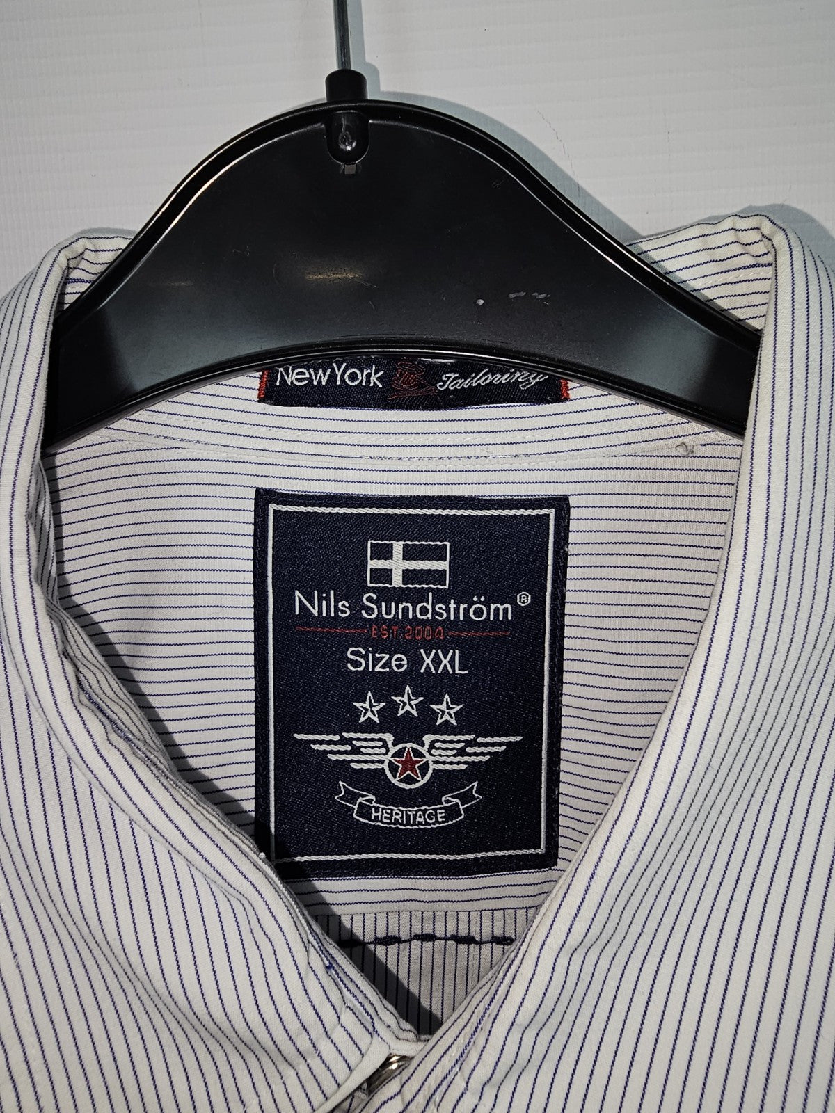 EK7066 Herren Hemd von Nils Sundström, Weiß, Gr.XXL3