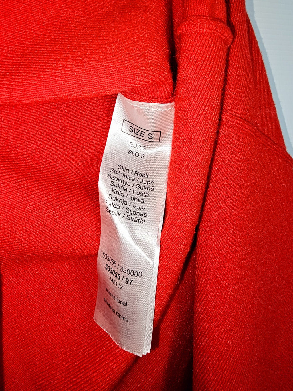 EK7417 Damen Rock von Orsay, rot, Gr.S3