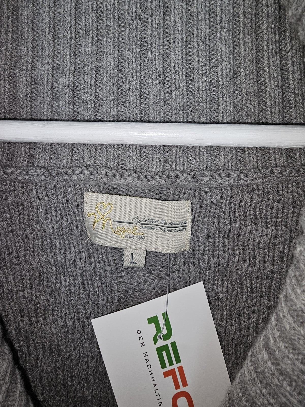 EK7143 Damen Strickjacke von Magal, Grau, Gr.L3