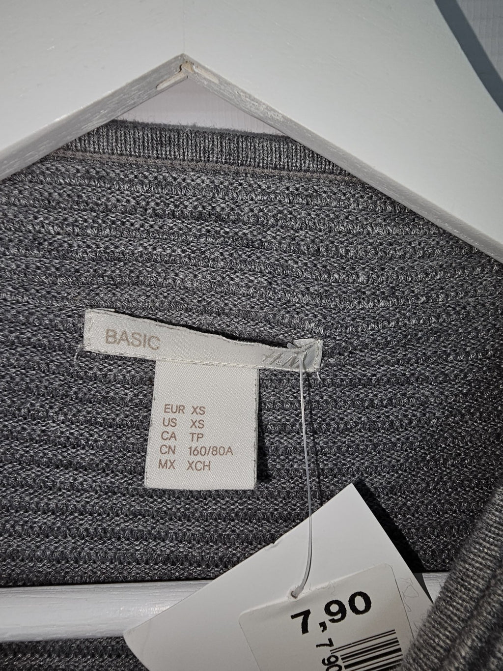 EK7539 Damen Sweatshirt von H&M, Grau, Gr.xs3