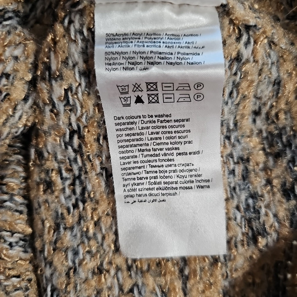 EK7580 Damen Pullover von Only, gold-schwarz-weiß, Gr.XS5