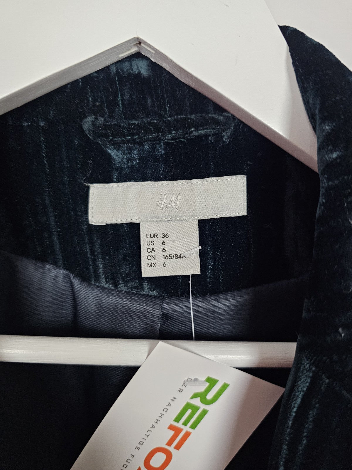 EK7163 Damen Blazer von H&M, Grün, Gr.362
