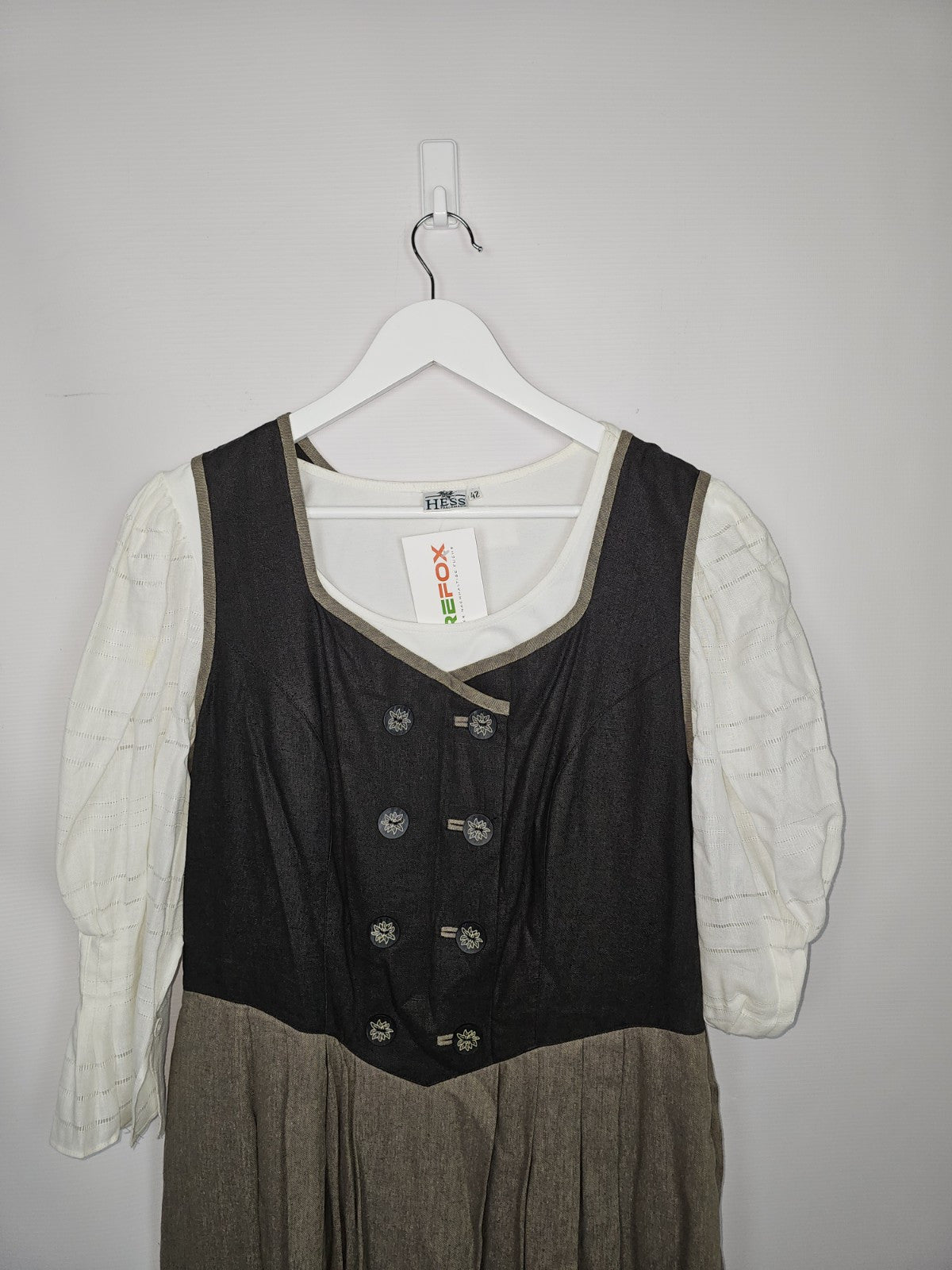 EK7201 Damen Dirndel von Isar Trachten, Braun, Gr.441