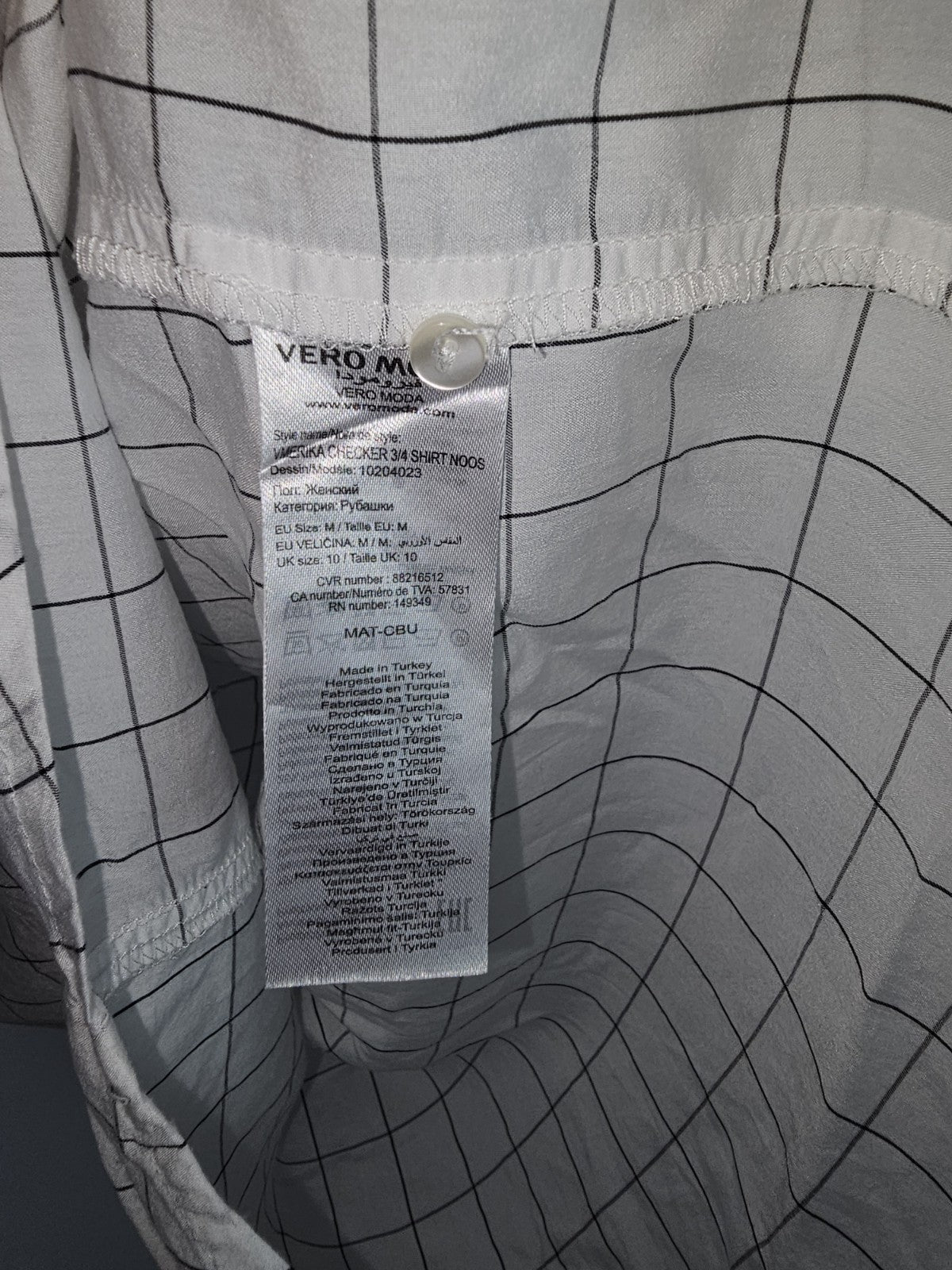 EK7524 Damen Bluse von Vero Moda, Schwarz/ Weiß, Gr.M2