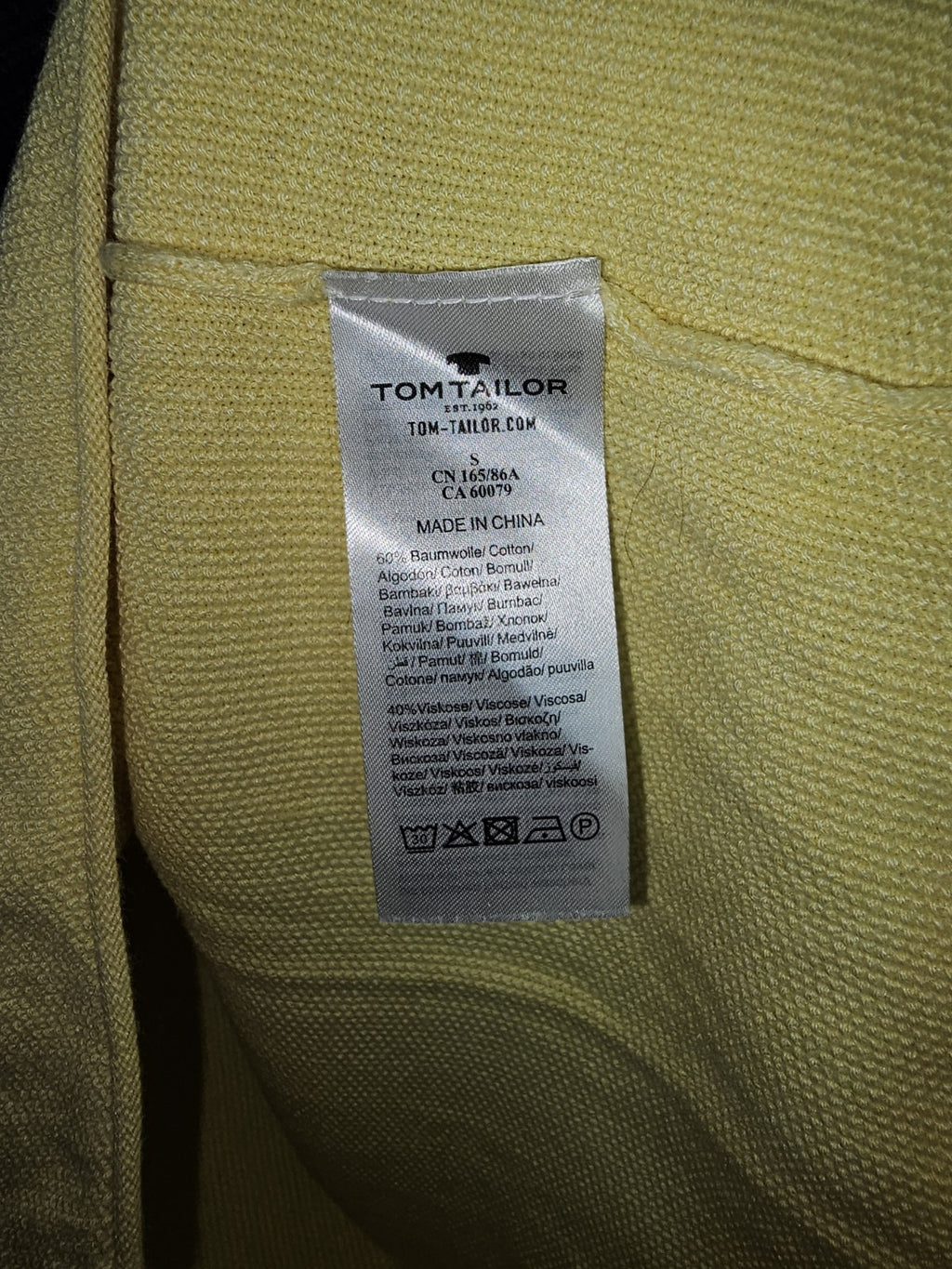 EK7455 Damen Pullover von Tom Tailor, gelb, Gr.S2