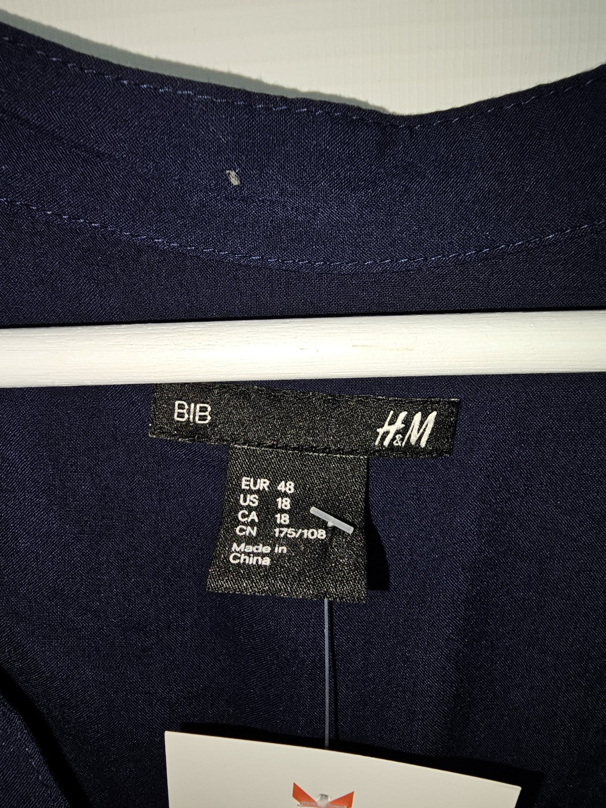 EK7399 Damen Bluse von H&M, Dunkelblau, Gr.482