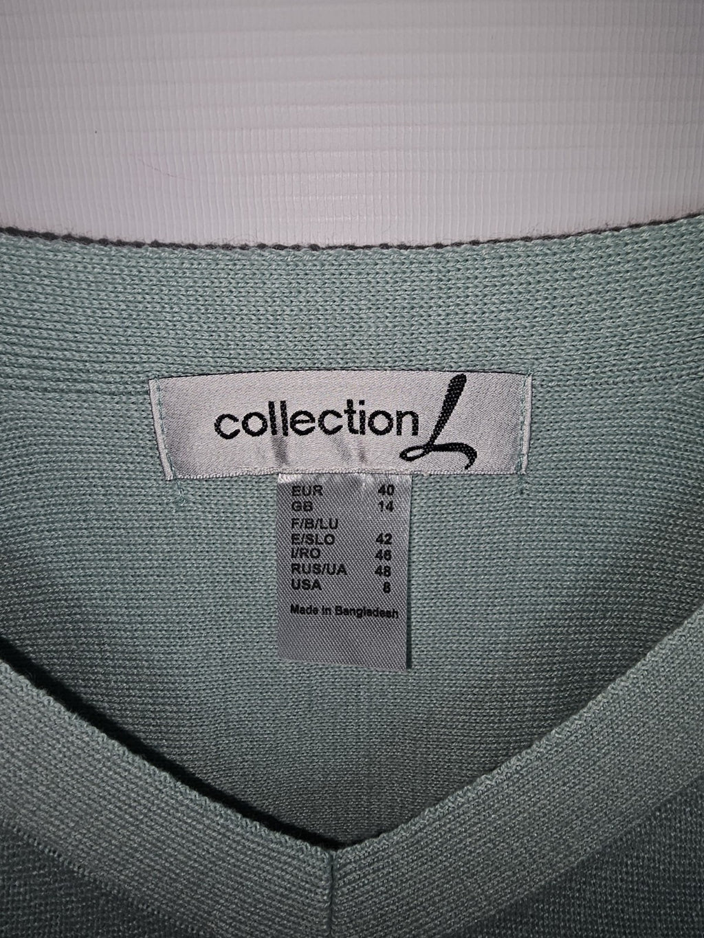 EK7498 Damen Sweatshirt von Collection L, Blaugrün, Gr.403