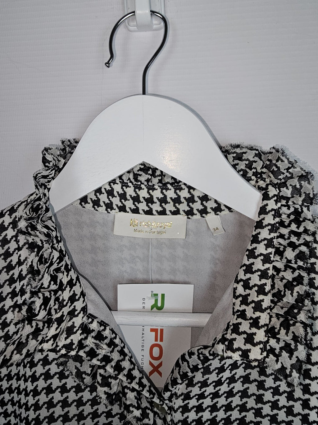 EK7093 Damwn Kleid von Rich&royal, Schwarz/weiß, Gr.342