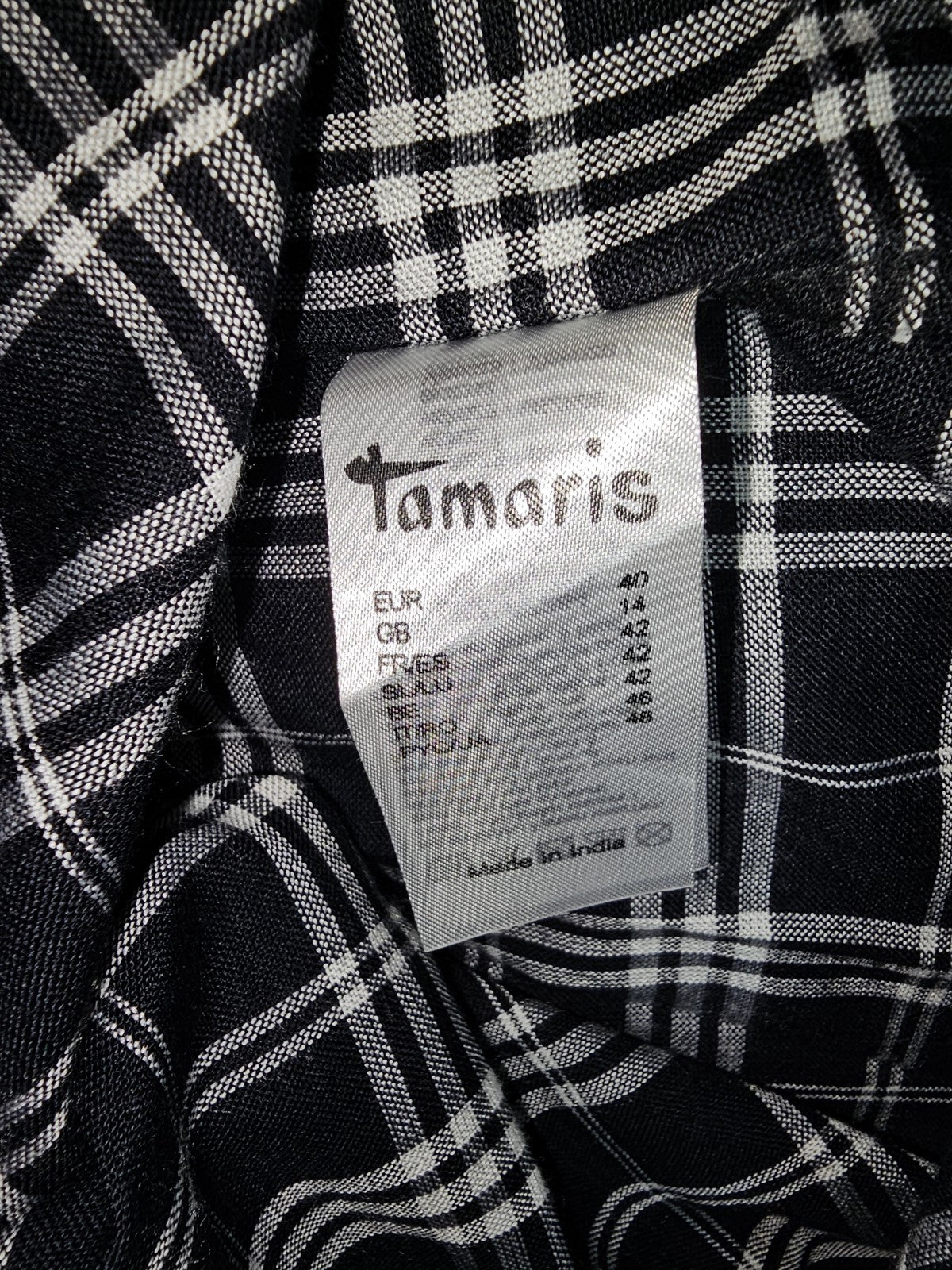 EK7266 Damen Kleid von Tamaris, schwarz-weiß, Gr.405
